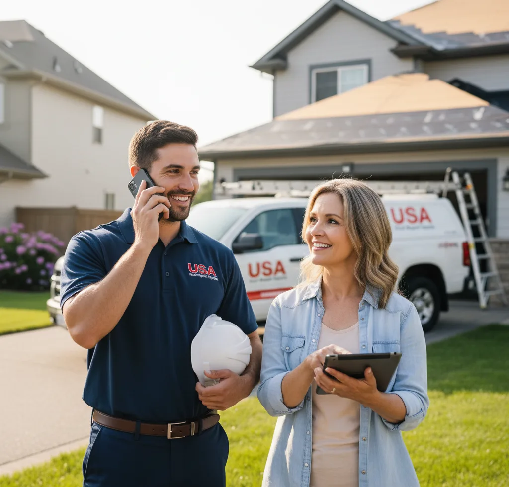 USA Roof Repair Experts customer support in Whitefield